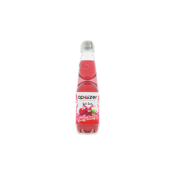 Apaizer Very Berry Goli Soda Bottle (Cranberry) | Low Calorie Flavored Mocktail Drink | 100% Natural Ingredients | No Artificial Sweeteners or Flavors